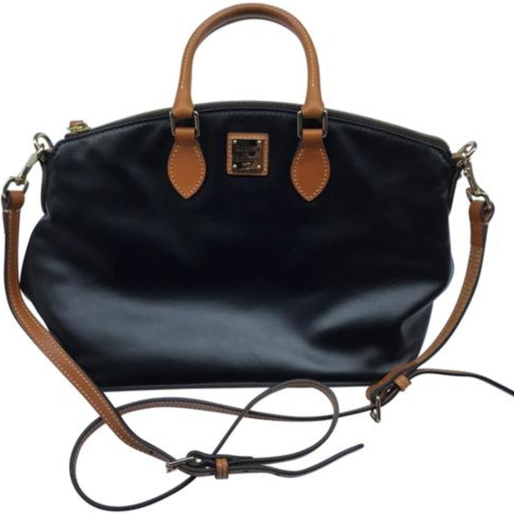 Dooney & Bourke Smooth Leather Domed Satchel - Picture 1 of 5